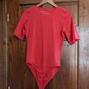 Short-Sleeve Crew Neck Bodysuit - Bikini - Large